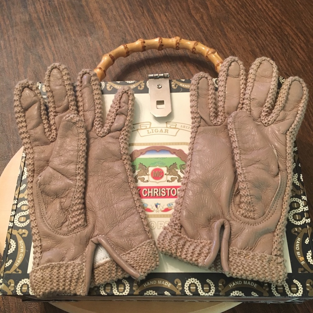 Tan gloves
